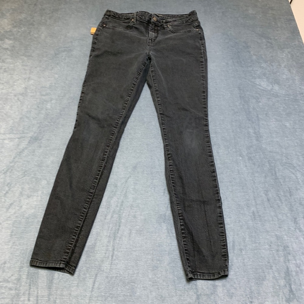 Rich & Skinny Jeans Womens 29 Gray Denim Cotton Stretch Pockets Medium Wash